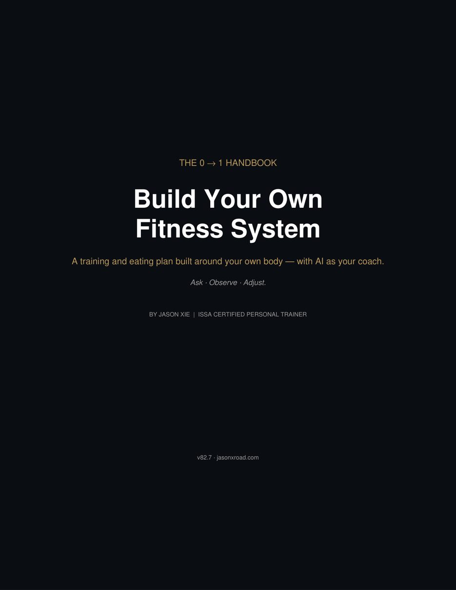 The Zero-to-One Handbook cover