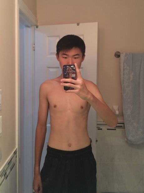 Where I started, 150 lbs, age 15